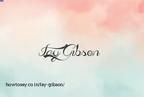 Fay Gibson