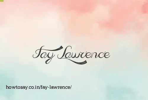 Fay Lawrence