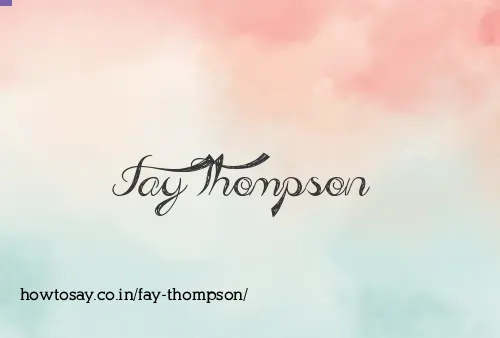 Fay Thompson