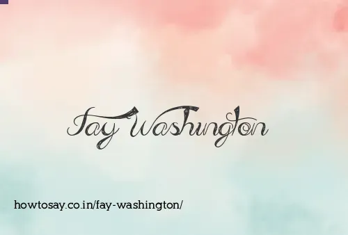 Fay Washington