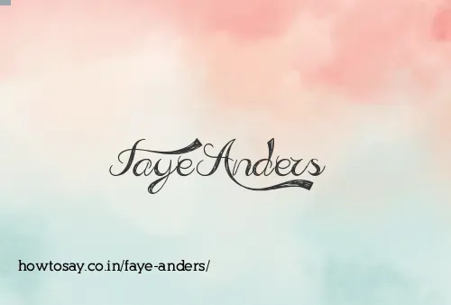 Faye Anders