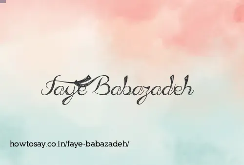 Faye Babazadeh