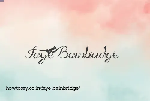 Faye Bainbridge