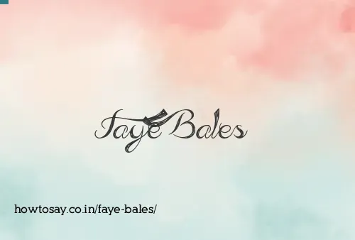 Faye Bales