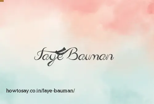 Faye Bauman