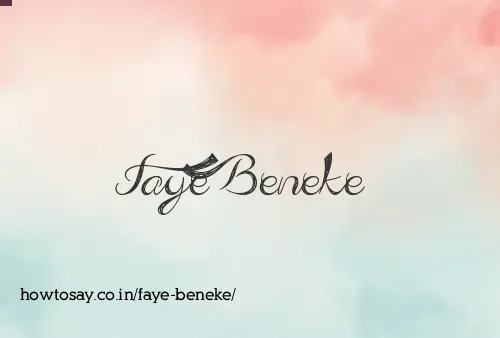 Faye Beneke