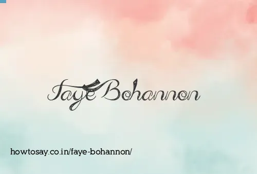 Faye Bohannon