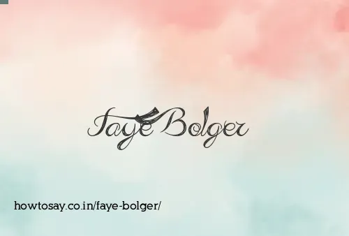 Faye Bolger