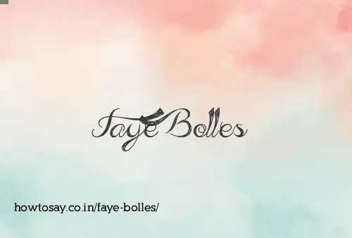 Faye Bolles