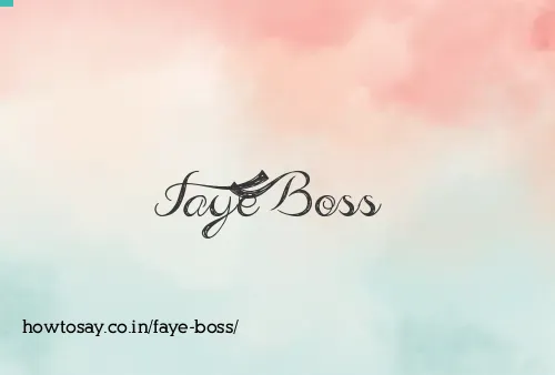 Faye Boss