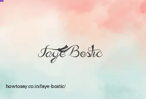 Faye Bostic