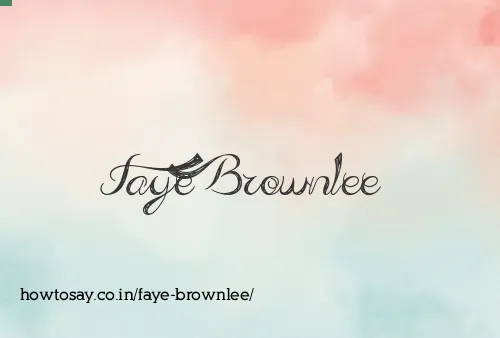 Faye Brownlee