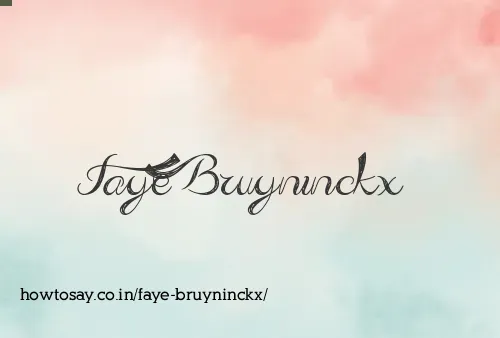 Faye Bruyninckx