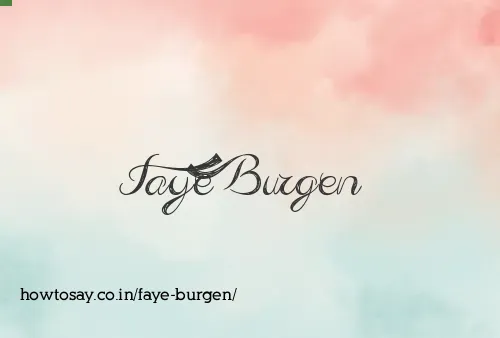 Faye Burgen
