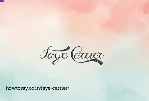 Faye Carrier