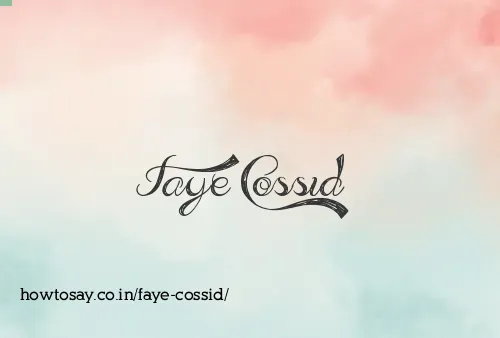 Faye Cossid