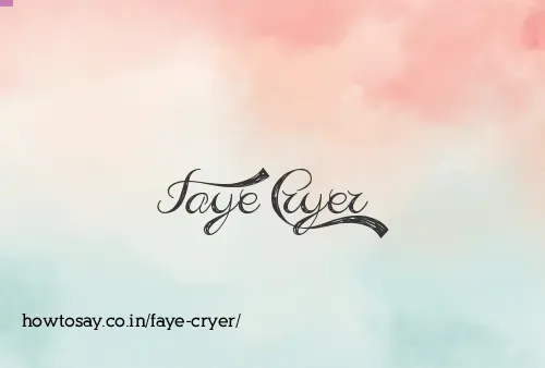 Faye Cryer