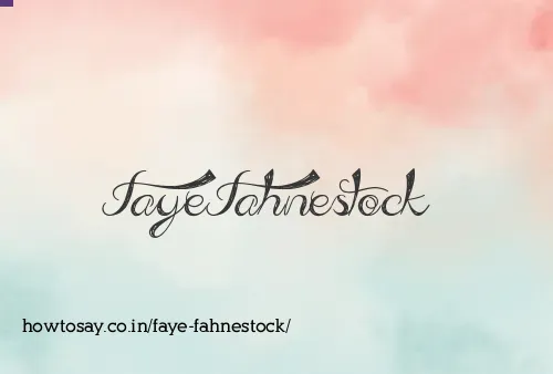 Faye Fahnestock