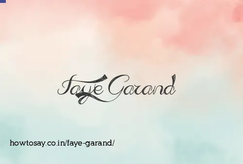 Faye Garand