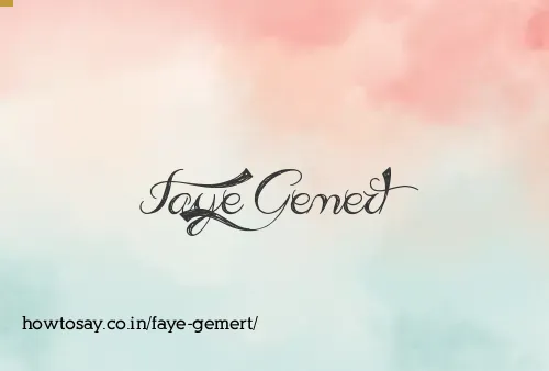 Faye Gemert