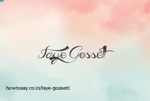 Faye Gossett