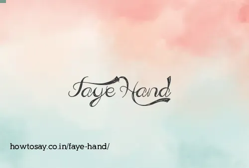 Faye Hand