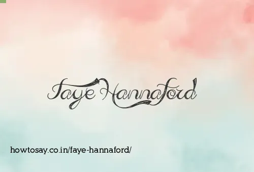 Faye Hannaford