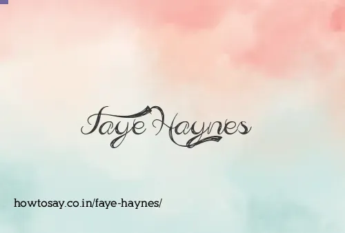 Faye Haynes
