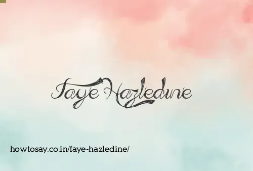 Faye Hazledine