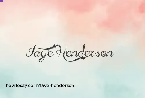 Faye Henderson