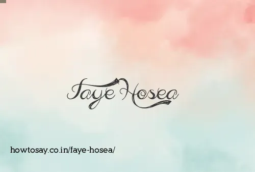 Faye Hosea