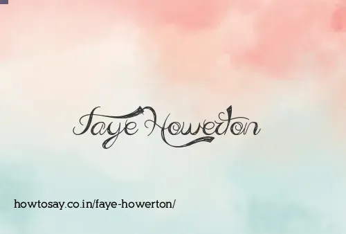 Faye Howerton
