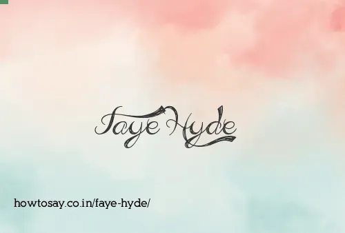 Faye Hyde