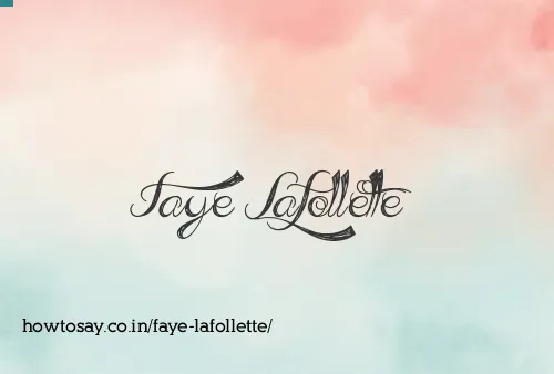 Faye Lafollette