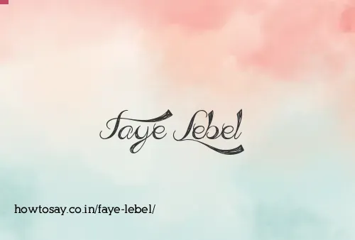 Faye Lebel
