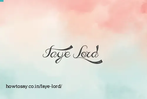 Faye Lord