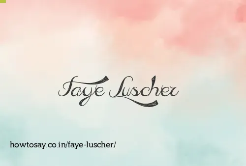 Faye Luscher
