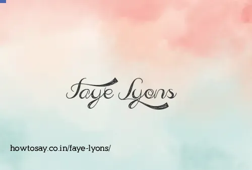 Faye Lyons