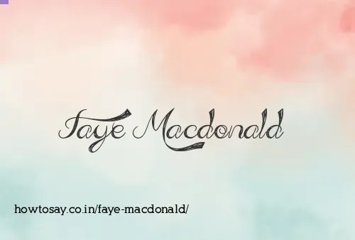 Faye Macdonald
