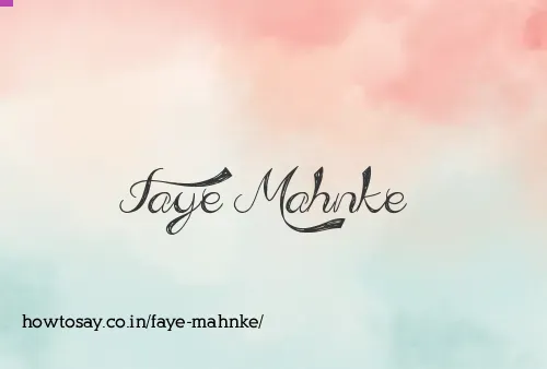 Faye Mahnke