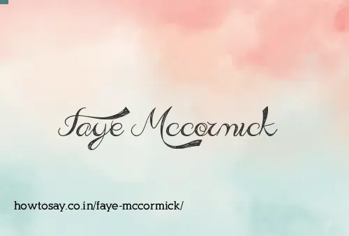 Faye Mccormick