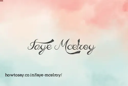 Faye Mcelroy