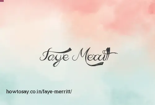 Faye Merritt