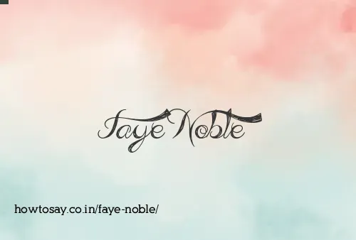 Faye Noble