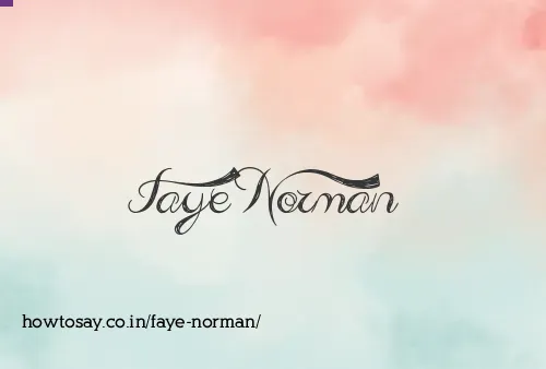 Faye Norman