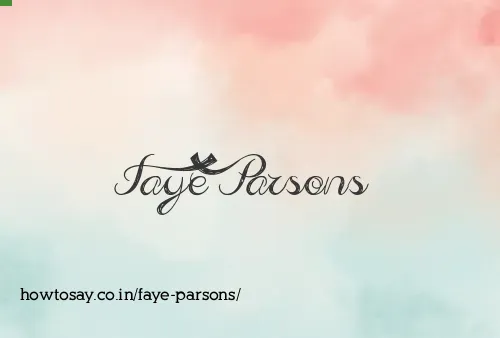 Faye Parsons