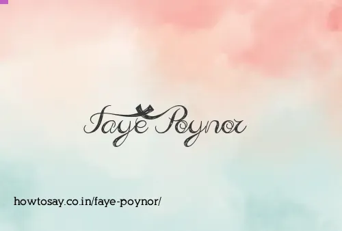 Faye Poynor
