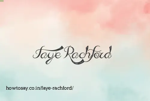 Faye Rachford