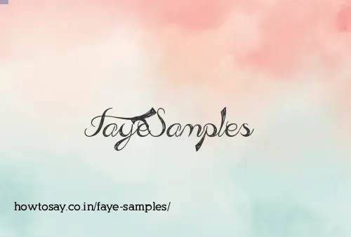 Faye Samples
