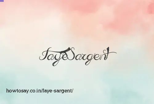 Faye Sargent
